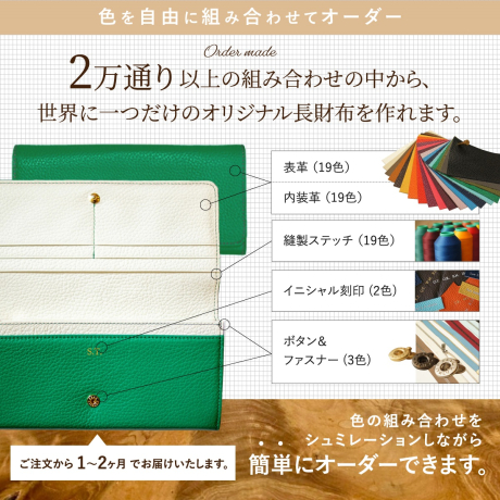 かぶせ長財布 オーダーメイドギフトチケット
