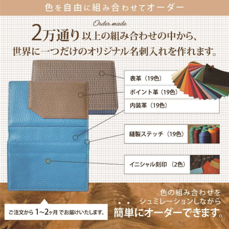名刺入れカスタムオーダー　ギフトチケット