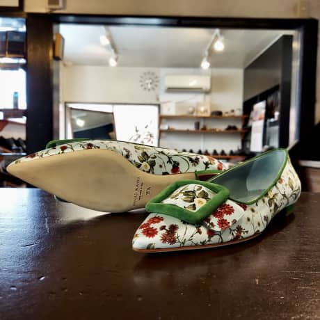 MANOLO BLAHNIK（マノロ・ブラニク）ハーフラバーソール補強 | 靴修理