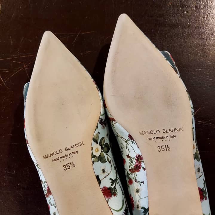 MANOLO BLAHNIK（マノロ・ブラニク）ハーフラバーソール補強 | 靴修理