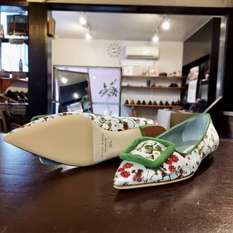MANOLO BLAHNIK（マノロ・ブラニク）ハーフラバーソール補強 | 靴修理