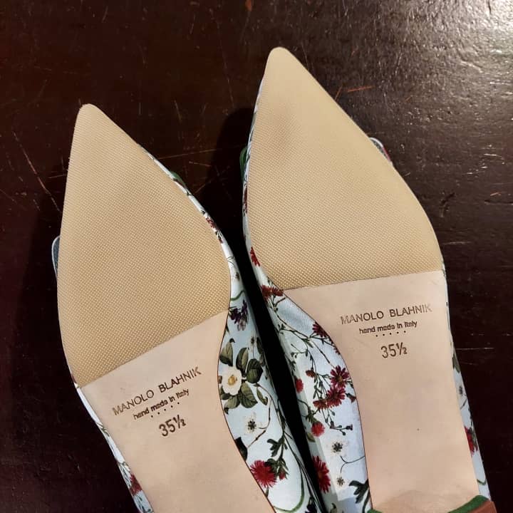 MANOLO BLAHNIK（マノロ・ブラニク）ハーフラバーソール補強 | 靴修理