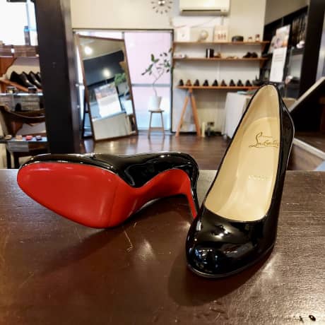 CHRISTIAN LOUBOUTIN（クリスチャンルブタン）婦人靴　ハーフラバーソール補強 | 靴修理