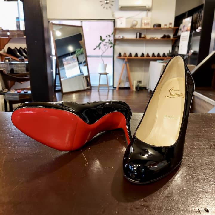 CHRISTIAN LOUBOUTIN（クリスチャンルブタン）婦人靴　ハーフラバーソール補強 | 靴修理