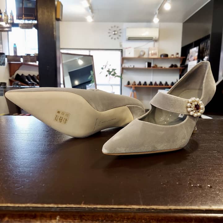 MANOLO BLAHNIK（マノロブラニク）婦人靴　ハーフラバーソール補強 | 靴修理