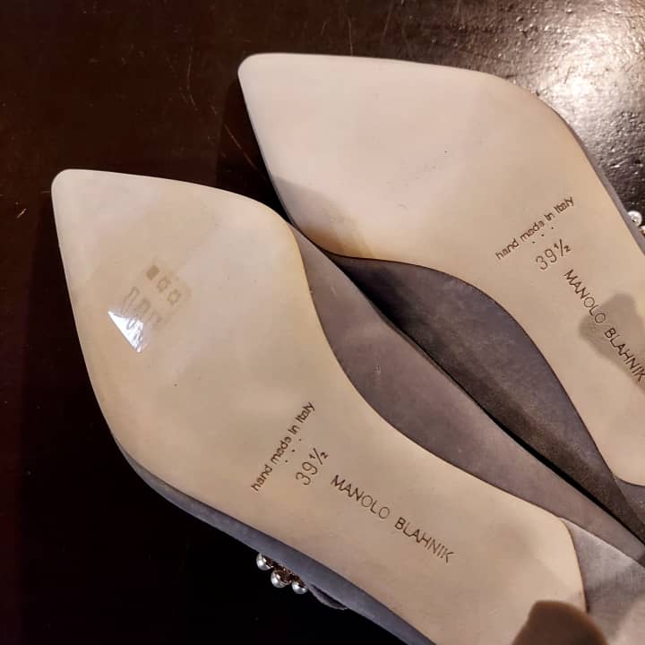 MANOLO BLAHNIK（マノロブラニク）婦人靴　ハーフラバーソール補強 | 靴修理