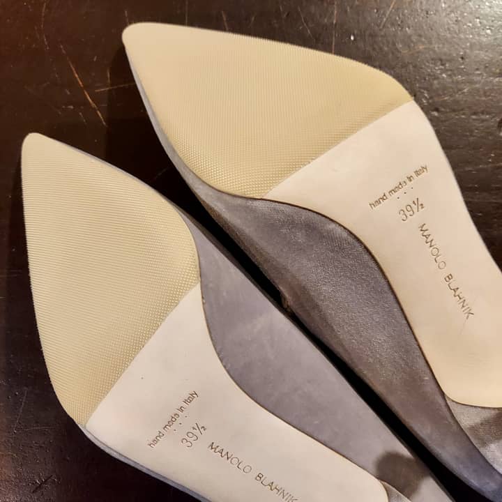 MANOLO BLAHNIK（マノロブラニク）婦人靴　ハーフラバーソール補強 | 靴修理