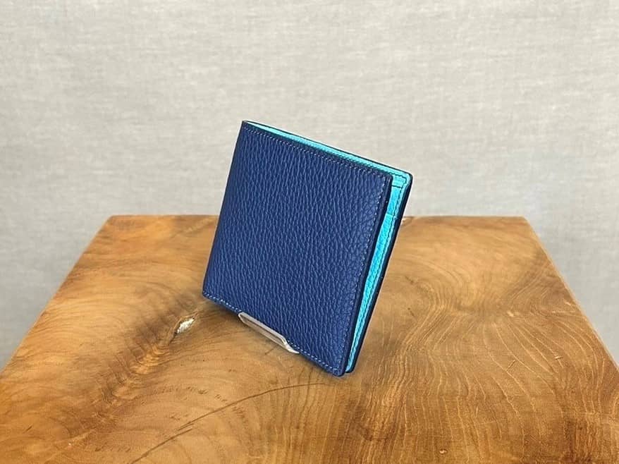 【オーダーメイド革小物】二つ折り財布（小銭入れあり） | シューズと揃える革小物