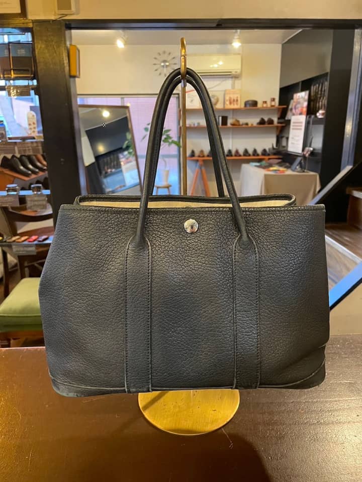 HERMES（エルメス）ガーデンパーティー クリーニング＆染め直し | バッグ修理