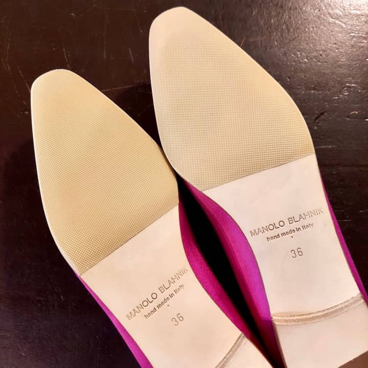 MANOLO BLAHNIK（マノロブラニク）ハーフラバーソール補強 | 靴修理