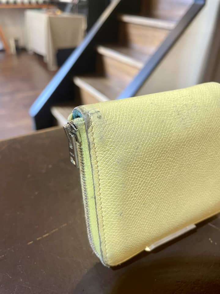 HERMES（エルメス）財布 クリーニング＆染め直し | 革小物修理