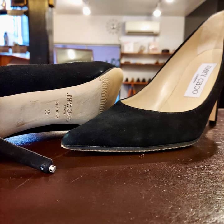 JIMMY CHOO（ジミーチュー）ピンヒール修理 | 靴修理