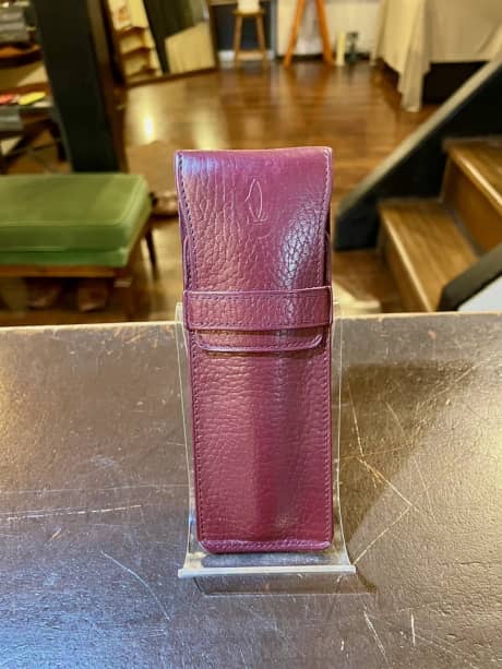 CARTIER（カルティエ）ペンケース　クリーニング＆染め直し | 靴修理
