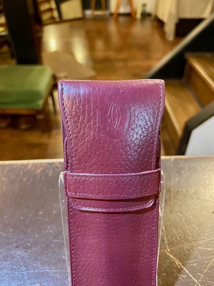 CARTIER（カルティエ）ペンケース　クリーニング＆染め直し | 靴修理
