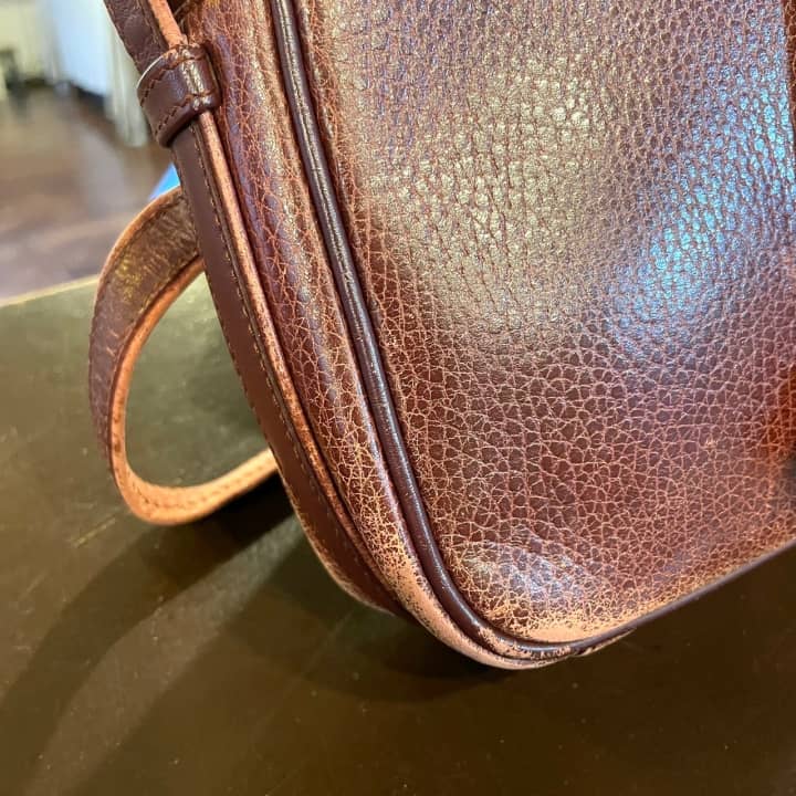 CARTIER（カルティエ）ショルダーバッグ　クリーニング＆染め直し | バッグ修理