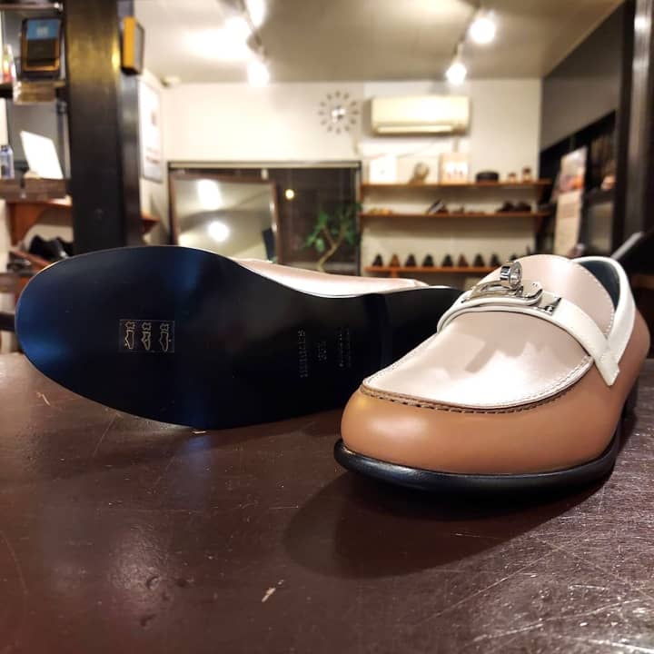HERMES（エルメス）婦人靴　ハーフラバーソール補強 | 靴修理