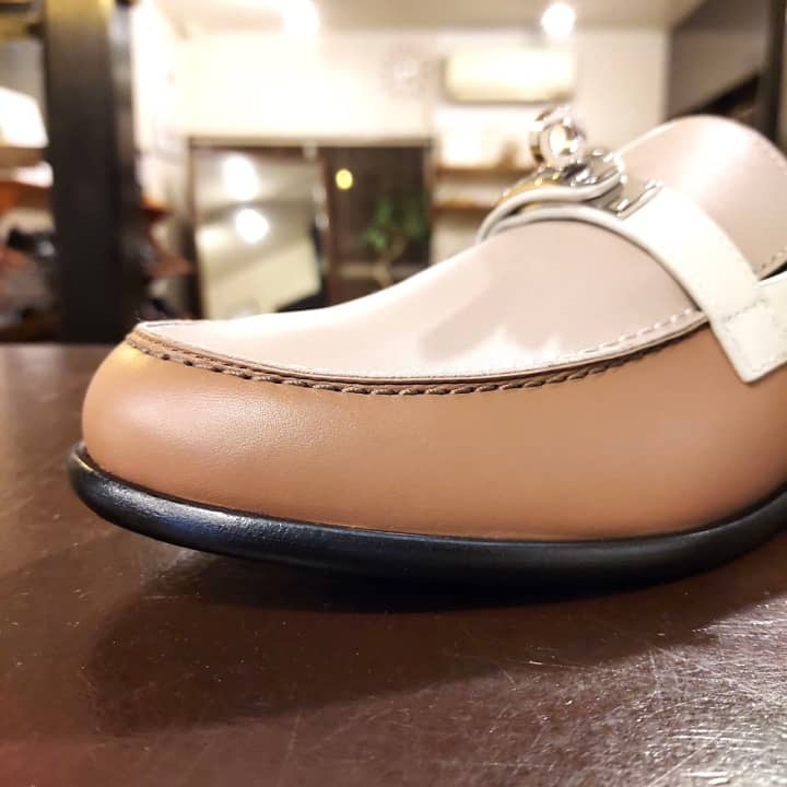 HERMES（エルメス）婦人靴　ハーフラバーソール補強 | 靴修理