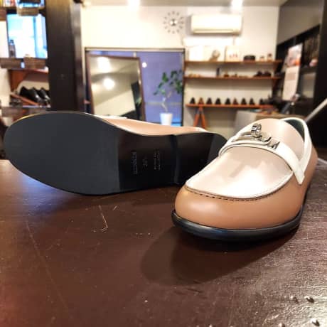 HERMES（エルメス）婦人靴　ハーフラバーソール補強 | 靴修理