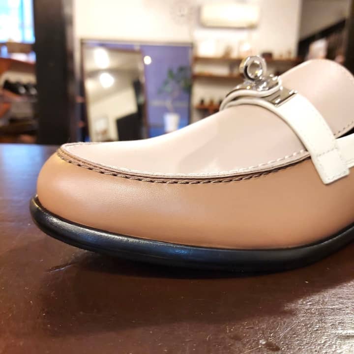 HERMES（エルメス）婦人靴　ハーフラバーソール補強 | 靴修理