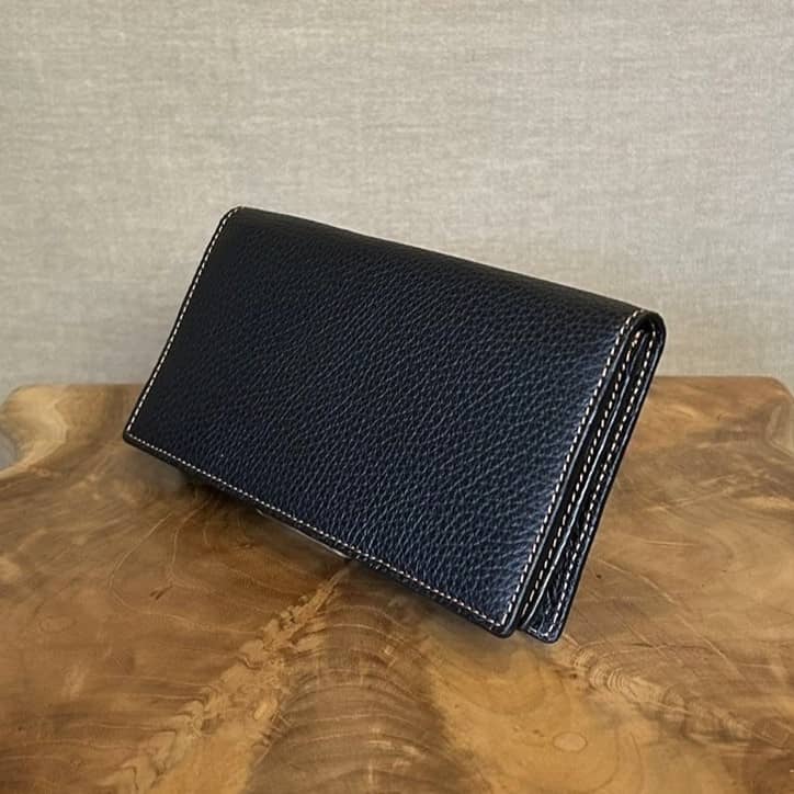 【オーダーメイド革小物】本革二つ折り長財布（小銭入れあり） | シューズと揃える革小物