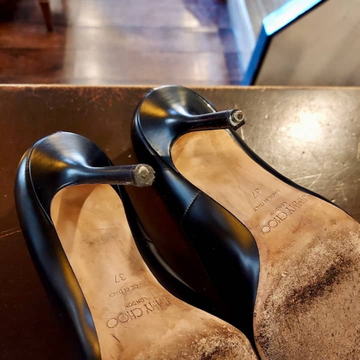 JIMMY CHOO（ジミーチュー）ピンヒール交換 | 靴修理
