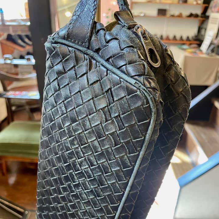 BOTTEGA VENETA（ボッテガヴェネタ）セカンドバッグ　クリーニング＆染め直し | バッグ修理