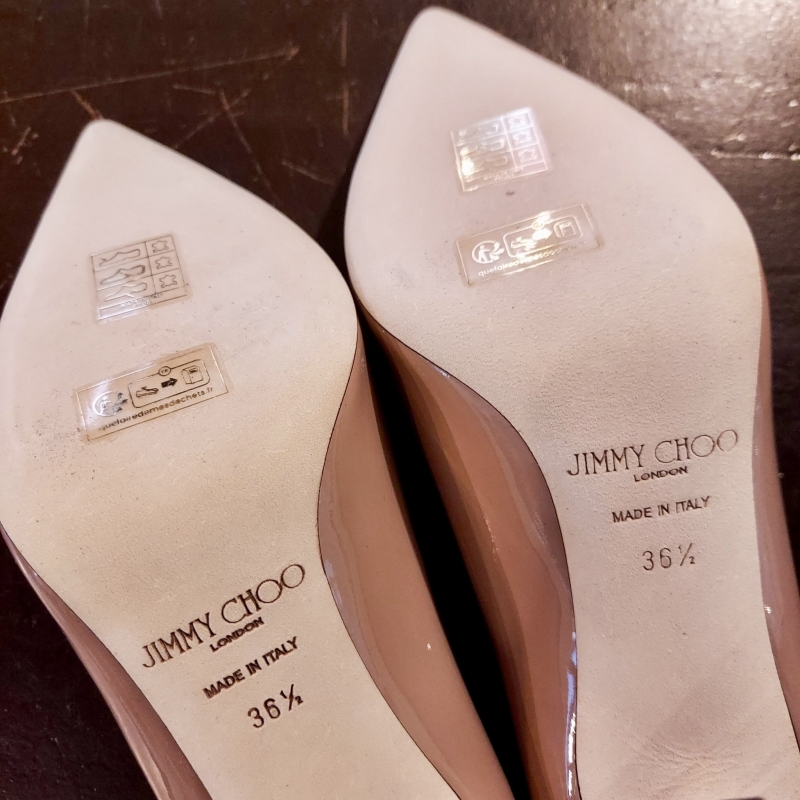 JIMMY CHOO（ジミーチュー）婦人靴　ハーフラバーソール補強 | 靴修理
