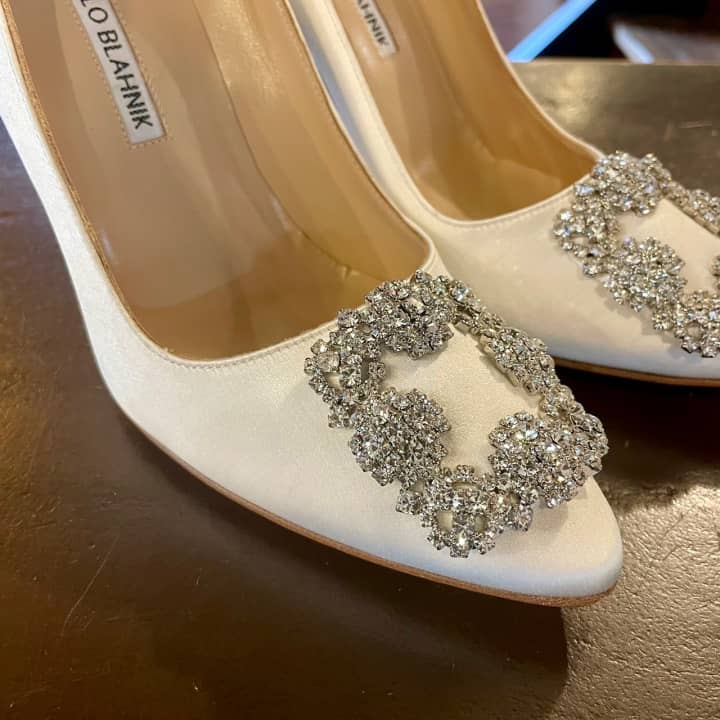 MANOLO BLAHNIK（マノロブラニク）パンプス　プレミアムクリーニング | 靴修理