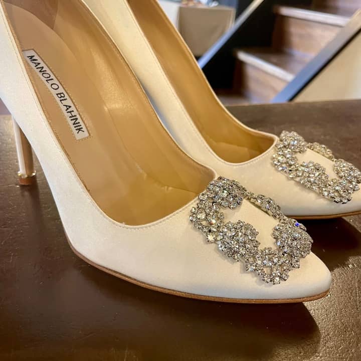 MANOLO BLAHNIK（マノロブラニク）パンプス　プレミアムクリーニング | 靴修理