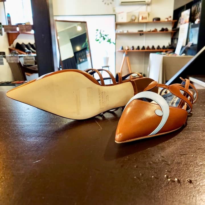 MANOLO BLAHNIK（マノロブラニク）ハーフラバーソール補強 | 靴修理