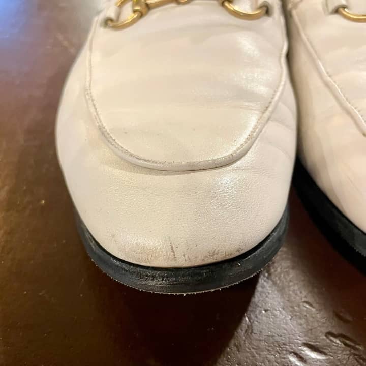 GUCCI（グッチ）婦人靴ローファー クリーニング＆染め直し | 靴修理