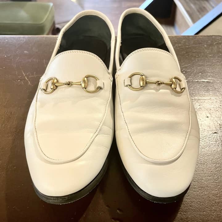 GUCCI（グッチ）婦人靴ローファー クリーニング＆染め直し | 靴修理