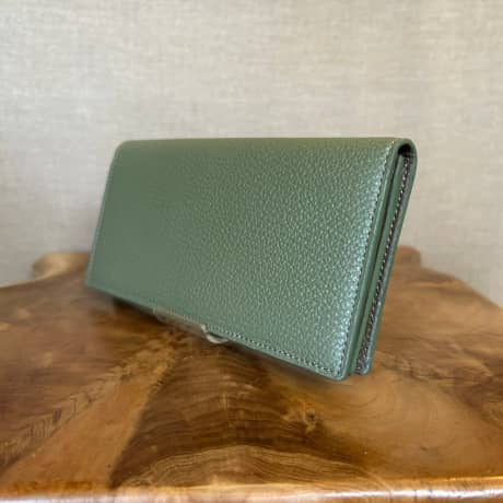 【オーダーメイド革小物】本革二つ折り長財布（小銭入れあり） | シューズと揃える革小物
