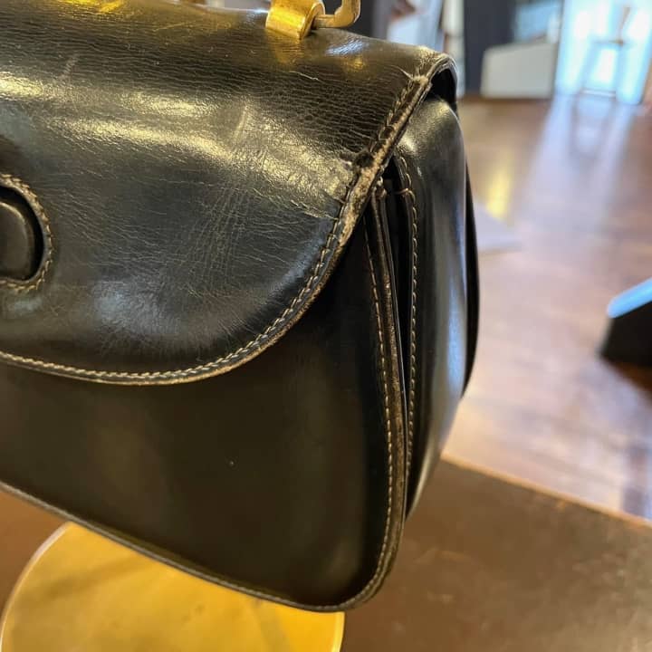 GUCCI（グッチ）ハンドバッグ　クリーニング＆染め直し | バッグ修理