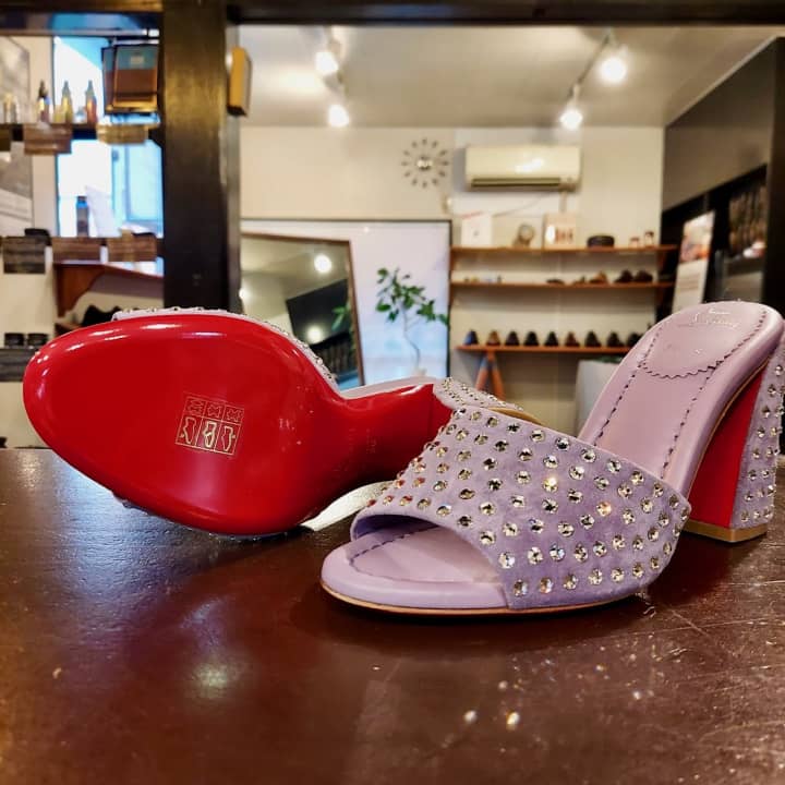 CHRISTIAN LOUBOUTIN（クリスチャンルブタン）婦人靴　ハーフラバーソール補強 | 靴修理