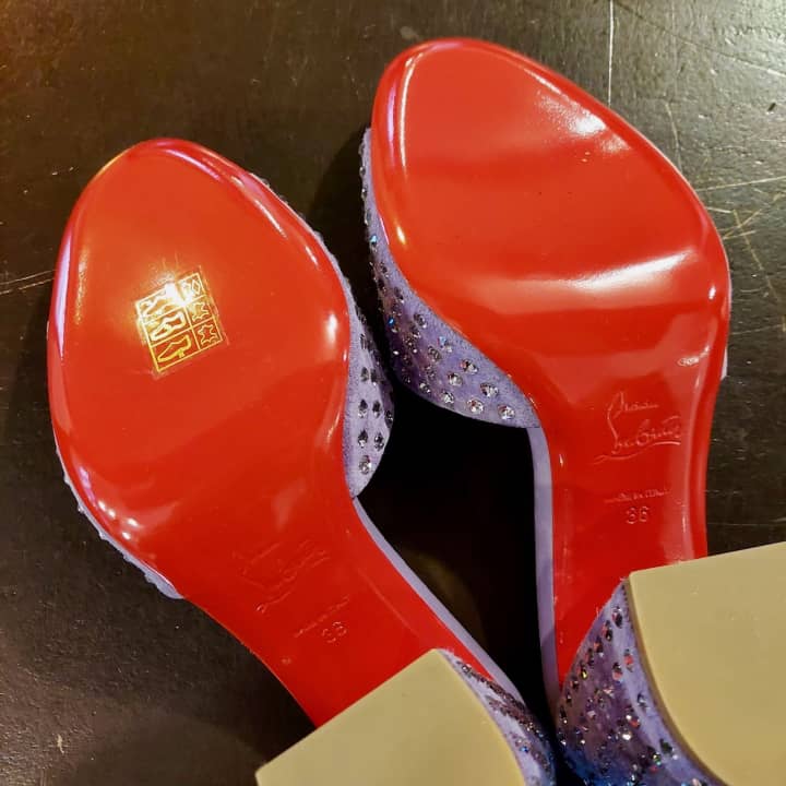 CHRISTIAN LOUBOUTIN（クリスチャンルブタン）婦人靴　ハーフラバーソール補強 | 靴修理