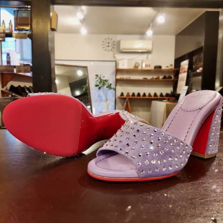 CHRISTIAN LOUBOUTIN（クリスチャンルブタン）婦人靴　ハーフラバーソール補強 | 靴修理