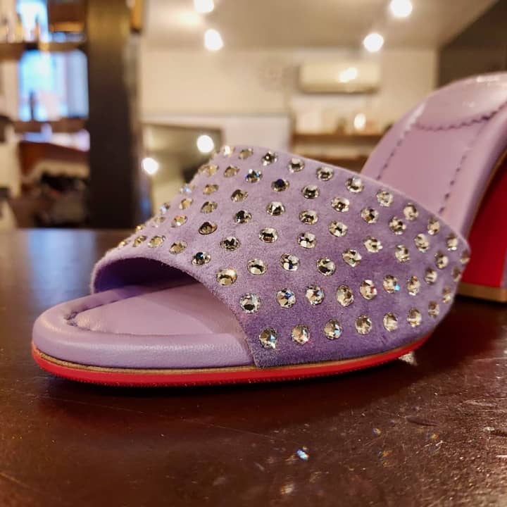 CHRISTIAN LOUBOUTIN（クリスチャンルブタン）婦人靴　ハーフラバーソール補強 | 靴修理