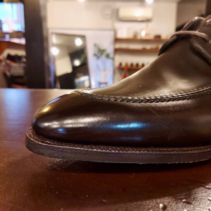 JOHN LOBB（ジョンロブ）紳士靴　つま先補強（ヴィンテージスティール） | 靴修理